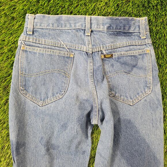 Vintage 80s LEE Riders Jeans 26x31 USA Union-Made Faded - Picture 13 of 16